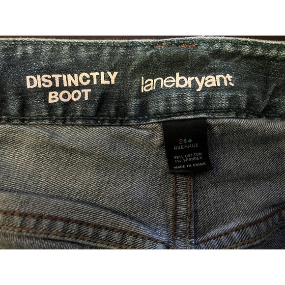 Lane Bryant Jeans Womens 24 Plus Average Blue Distinctly Boot Bootcut Stretch - Picture 9 of 10